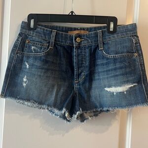 Joe's Jeans Blue Distressed Cut-Off Jean Shorts
